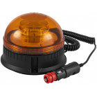 YELLOW FLASHING LIGHT 12/24V LED. 3-MODE. WITH WIRES. IP56. MAGNET+SCREW HOLES JBM
