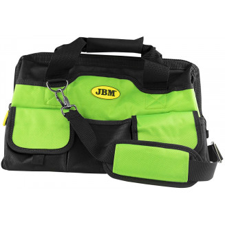 VERKTYGSVÄSKA MEDIUM 40,6X19X30CM MED FICKOR. MED LÅS. JBM MED BÄLT, 53703J