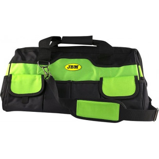 VERKTYGSVÄSKA STOR 50,8X23X33 MED FICKOR. MED LÅS. JBM MED BÄLT, 53704J