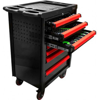 172-OS. TÖÖRIISTAKÄRU TÖÖRIISTADEGA MUST-PUNANE JBM, 53765J