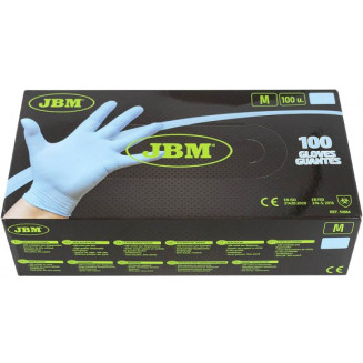 GANTS EN NITRILE. BLEU &quot;BLEU&quot; M 3.5MIL 100PCS JBM, 53984J