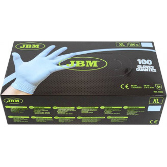 GANTS EN NITRILE. BLEU &quot;BLEU&quot; XL 3.5MIL 100TK JBM, 53986J