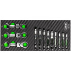 12-OS. NANO TIRR LOOP -Avainsarja. 8-19MM PU PANEELI JBM
