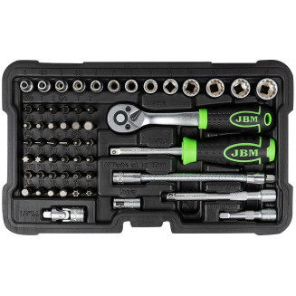 56 CARTUCHOS DE 1/4&quot; + PUNTAS COMPL. 4-14MM &quot;NEW GEN&quot; JBM DE 12 LADOS, 54140J