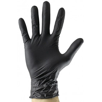 GANTS NITRILE &quot;NITRILE LIGHT&quot; M. 100PCS 3.5MIL NOIR JBM, 54155J