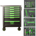 172-OS. CARRELLO PORTAUTENSILI &quot;NEW GEN&quot; NERO-VERDE. PERFOSE PARETI JBM