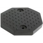 AUTOTÕSTUKI KUMMIPADI KUUSKANT 125MM (2 LÄBIVAT KINNITUSAVA). ROTARY/BLITZ JBM