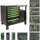 331-OS. TOOL TROLLEY/TABLE WITH TOOLS. INOX. PERFO JBM