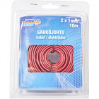 ELECTRICAL CORD 2X1MM RED/BLACK 10M IP