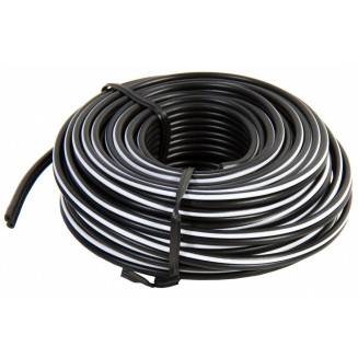 KAIUTINKAAPELI 2X1.5MM 10M IP VALKOINEN/MUSTA, 57444325