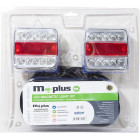 LED TAIL LIGHT SET 12V 100X100X40MM BLISTER MAGNETIC MOUNTING M+
