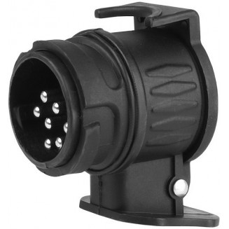 ADAPTADOR ENCHUFE/RANURA REMOLQUE 13/7 12V CARMOTION, 58085C