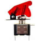 INTERRUTTORE A LEVA CON VALVOLA ROSSA 12V 20A CARMOTION