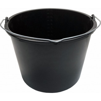 BLANDESPAND/BYGGESPAND MED HÅNDTAG 20L PLAST SORT 260X385MM, 5826823