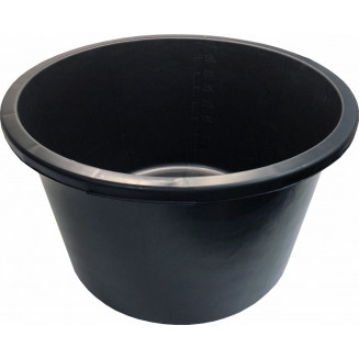 VASCA MISCELATORE TONDA 40L PLASTICA NERA 290X495MM, 5826944