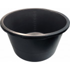 MIXING TUB ROUND 90L PLASTIC BLACK 380X645MM