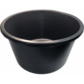 VASCA MISCELATORE TONDA 90L PLASTICA NERA 380X645MM, 5826991