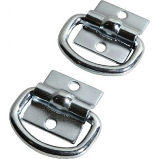 BOUCLE DE FIXATION 55X60MM. 2 pièces avec trou de 2x6 mm, 58470210