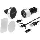 LATAUSSARJA 3IN1 LATURI/PUHELINPIDIN/USB-LATAUSKAAPELI 120cm CARMOTION