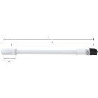 VALVE EXTENSION 170MM. PLASTIC (V9-16-6) WONDER