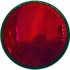 ROUND REFLECTOR RED 80MM M5 BOL MOLDED