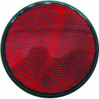 ROUND REFLECTOR RED 80MM. STICKABLE