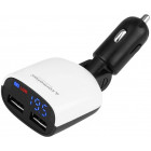 VOLTMETER + 2XUSB CHARGER 3.4A 12/24V CARMOTION