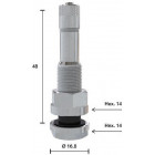 TL-VENTIIL VEOAUTO VALUV. 54MS / V3-22-3. AVA 9.7MM. SIRGE L=48MM. ALCOA VELGEDELE