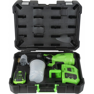 20V AKU VÄRVIPRITS/VÄRVIPÜSTOL 900ML. 2.5MM DÜÜS. +AKU+LAADIJA JBM, 60043CJ