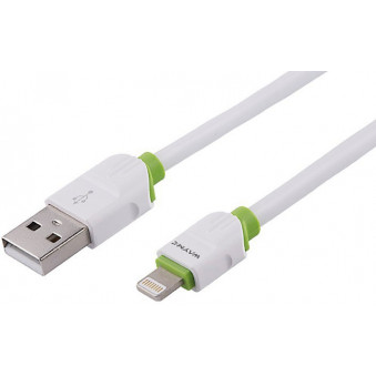 Įkrovimo kabelis silikoninis USB - LIGHTNING/APPLE 200cm WAYME, 63021C