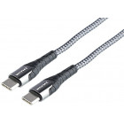 LATAUSKAAPELI punottu USB-C/USB-C MAX 65W 200cm WAYME