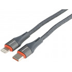 LATAUSKAAPELI punottu USB-C - LIGHTNING/APPLE MAX 30W 100cm WAYME