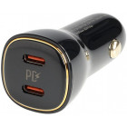 CARICABATTERIE RAPIDO PER ACCENDISIGARI 2X USB-C 3A/MAX 60W. 12V/24V WAYME