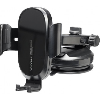 MOBILTELEFONHOLDER+TRÅDLØS OPLADER MED SUGEPUDE 15W WAYME, 63065C