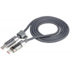 LAADIMISJUHE PÕIMITUD DISPLAY USB-C-USB-C. MAX 100W. 100CM WAYME