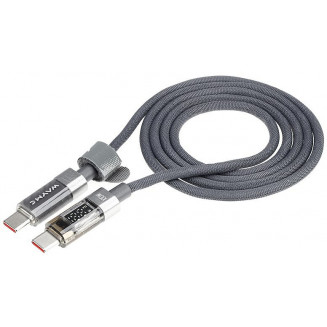 LAADIMISJUHE PÕIMITUD DISPLAY USB-C-USB-C. MAX 100W. 100CM WAYME, 63088C