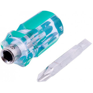 2IN1 MINI SCREWDRIVER WITH INTERCHANGEABLE BITS (+/-) CARMOTION, 63416C