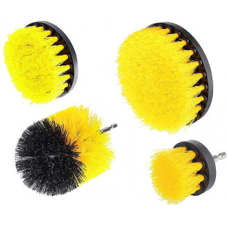4-PIECE UNIVERSAL CLEANING BRUSH SET FOR DRILL END CARMOTION, 63507C