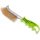 BROSSE À MAIN AVEC MANCHE EN PLASTIQUE BROSSES RECOUVERTES DE LAITON CARMOTION