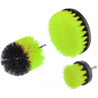 3-PIECE UNIVERSAL CLEANING BRUSH SET FOR DRILL END CARMOTION, 63545C
