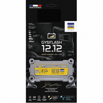AKUMULATORA LĀDĒTĀJS GYSFLASH 12A 12V 20-250AH (330AH) GYS, GYS029392