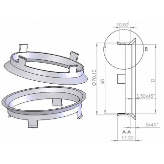 MATCHING RING 70.1-59.1. 1 PC, 70591