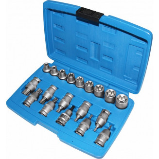 19-OS. SET MANDRINI ELETTRICI TORX DA 1/2&quot;. T30-T70. E10-E24 TRIUMF, 730T