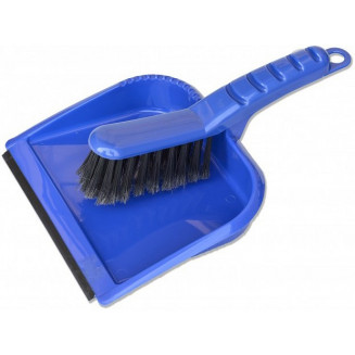 SECCHIO RIFIUTI + SPAZZOLA. BORDO IN GOMMA. PICCOLO. PLASTICA 330X230MM DUO GRANDE, 778338074