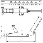 GARAGE JACK 2T 80-500MM (WITH RUBBER CUSHION) 2T-C COMPAC