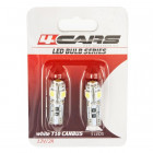 12V T10 LED BULB W5W CANBUS WHITE BLISTER 2TK 4CARS