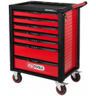 515-PIECE TOOL TROLLEY WITH TOOLS RACINGLINE 7-DRAWER RED/BLACK KS TOOLS