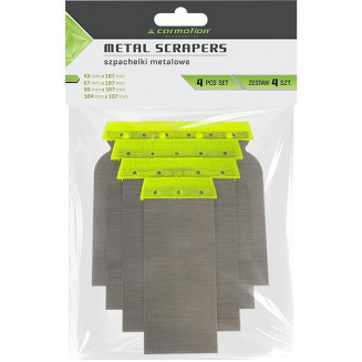 4-PIECE. SET OF STEEL PUTTING TROWELS 43/67/85/104MM CARMOTION, 83090C