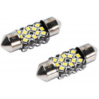 12/24V SV8.5-8 FESTOON LED POLTTU 2.4W 31MM 6500K CANBUS VALKOINEN BLISTER 2 KPL VISION