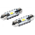 12/24V SV8.5-8 FESTOON LED Pære 3.4W 36MM 6500K CANBUS HVID BLISTER 2STK VISION